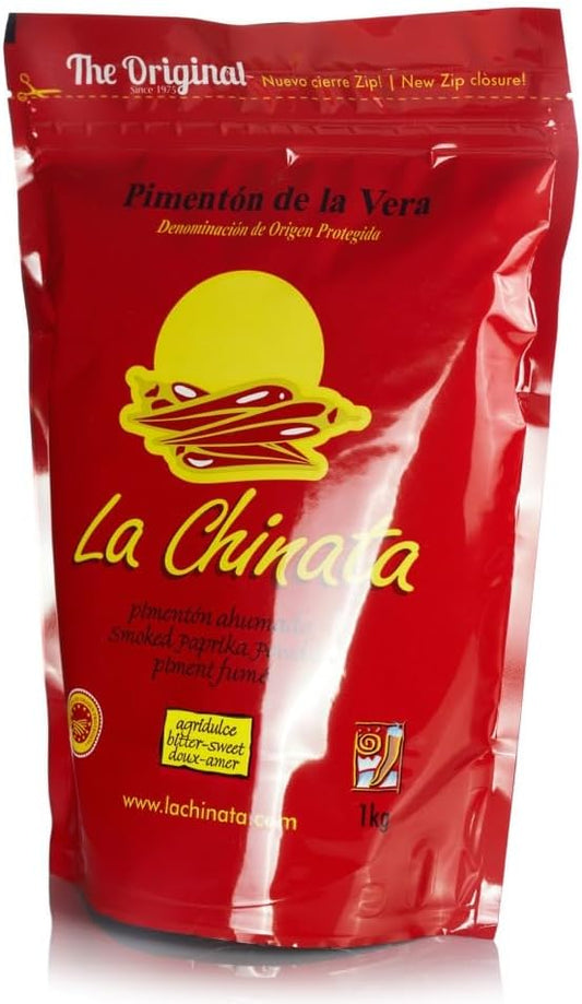 La Chinata. Bittersweet Smoked Paprika Powder. 1kg (2.2lb) zip bag.