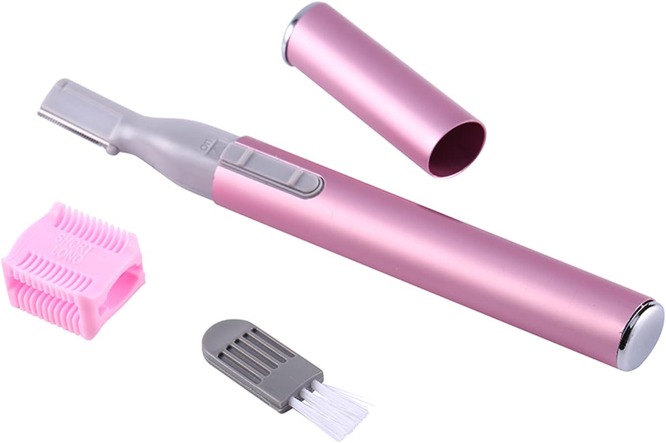 Akozon New Portable Electric Face Eyebrow Hair Body Blade Shaver r Trimmer Beauty Pink