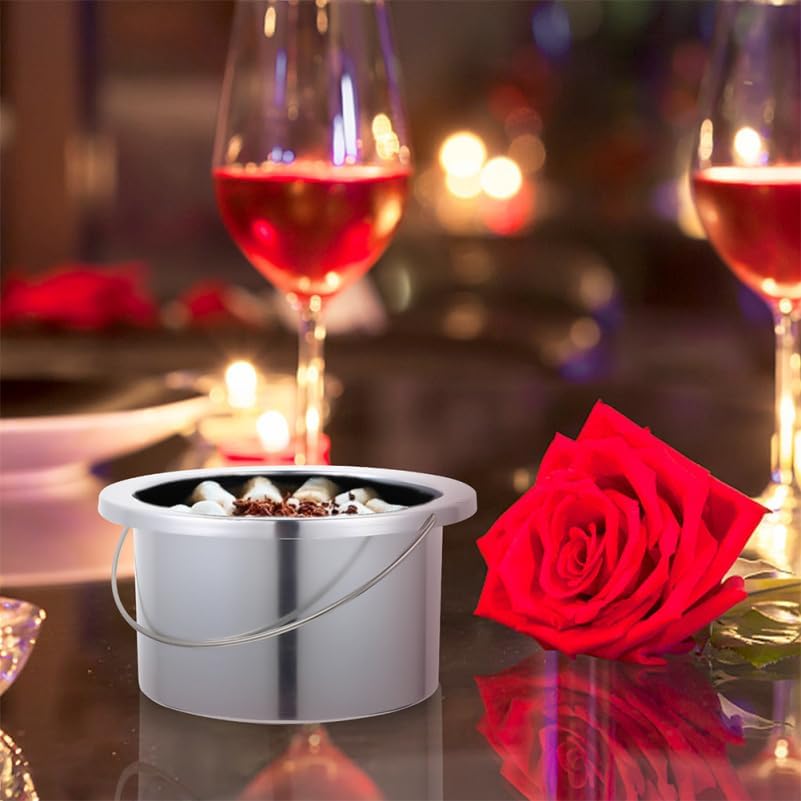 KAILIKETIY 2pcs Non-Stick Wax Melting Container Aluminum Inner Pots for Hair Removal Wax Heater Capacity Design for Home and Salon Use and Safe