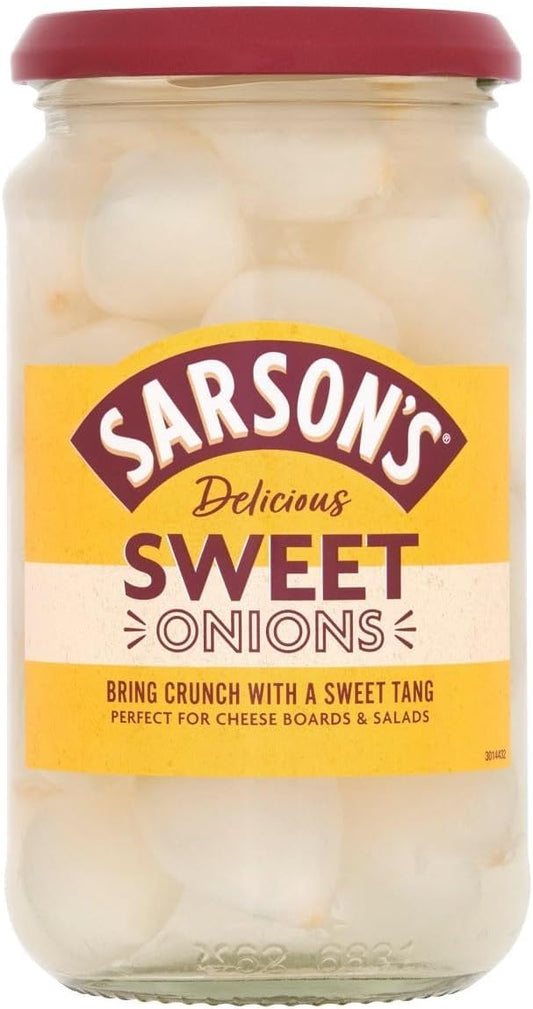 Sarsons Sweet & Mild Silverskin Onions 460g