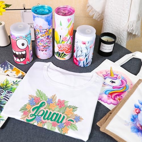 Joyclub 3 PCS White Polyester T Shirts Bulk Sublimation Blanks Unisex Wholesale Crew Neck Short Sleeve for Heat Transfer DIY