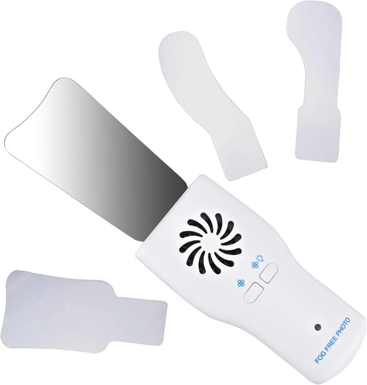 XUX Dental Automatic Anti-Fog Mirrors for Oral Photography Reflector Glass Defog Mirrors Orthodontic for Buccal oOcclusal Lingual