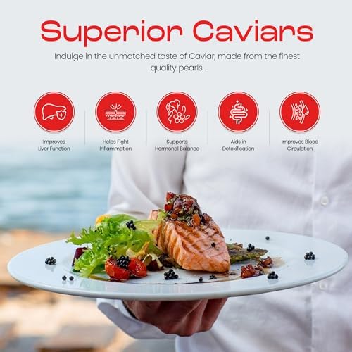 OVERNIGHT SHIPPING - OLMA Siberian Osetra Aurora Black Caviar - Medium Grain Pearls, Superior Grade - 4.4 oz / 125 g
