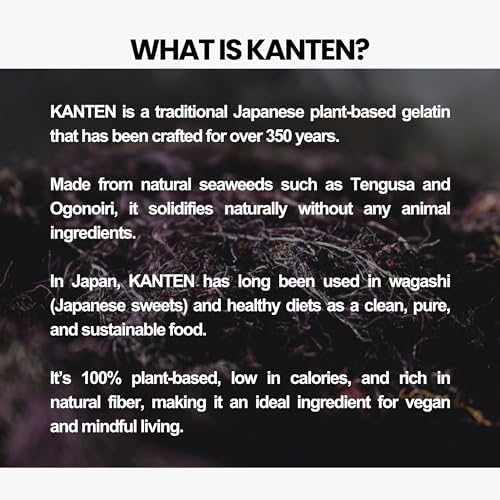 Matcharl KANTEN Premium Japanese Agar Agar Powder | GLP-1 Inspired Fiber Support | Natural Vegan Gelatin Substitute from Shinshu Japan | High-Fiber Superfood for Fullness & Gut Health | 40g (2g x 20 Sticks)