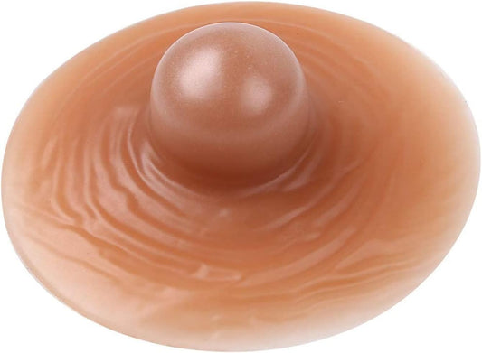 Self Adhesive Silicone Nipple Artificial Nipples Cover Lifelike Nipple For Crossdresser/Cosplay/Transgender - 1 Pair