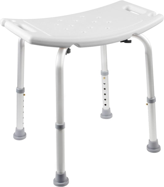Adjustable Shower Chair, Shower Stool for Inside Shower, Shower Bench,Shower Seat, Bath Chair for Elderly, Disabled, Pregnant, Bathtub, Shower Stall, Non Slip Base, 400 LBS Heavy Duty