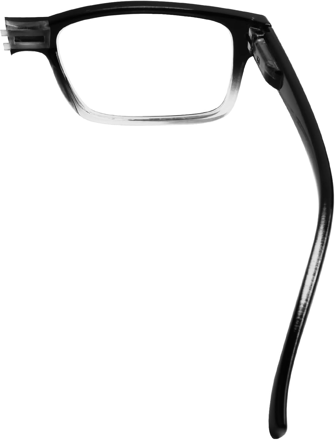 (Must Buy Both Eye) Black Clear-Right Eye +0.00 Reading Glasses with Different Strength for Each Eye