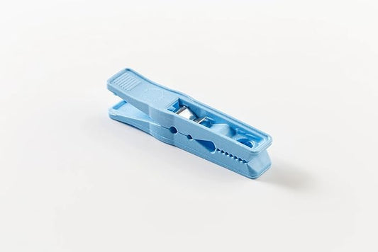 Clothes Pins â Heavy-Duty Plastic Clothes Pins â Clothespins for Hanging Clothes, Drying, Clipping â Laundry Clips for Drying Clothes with Pinch Mechanism - Light Blue, 12 Packs