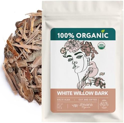 Super Value Pack 5 LB - Organic White Willow Bark (Salix alba) – Loose Dried Bark – Edible Grade for Tea, Decoctions & Herbal Use