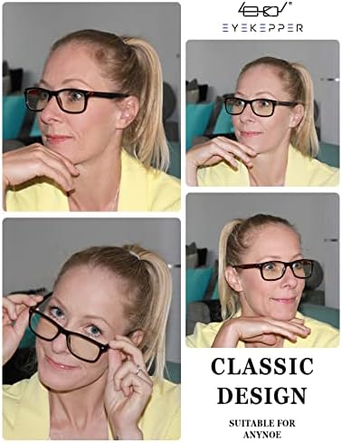 Eyekepper Computer Reading Glasses,UV Protection,Anti Glare,Anti-Reflective Computer Readers (Tortoise,+3.0)