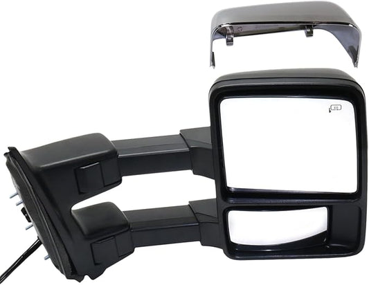 Garage-Pro Mirror - Compatible with 2011-2016 Ford F-250, F-350, F-450 & F-550 Super Duty Towing, Passenger Side, Heated, Power Glass In-housing Signal Light