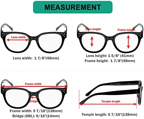 Eyekepper Oversize Reading Glasses Women Stylish Readers - Tortoise +1.50