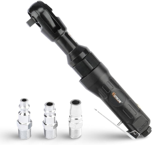 Hoteche 1/2-Inch Air Ratchet Wrench, 65 Ft-lb Max Torque Pneumatic Ratchet Tool, High Speed Professional Air Powered Socket Wrench for Automotive Repair and Tight Spaces, 1/4" Air Inlet