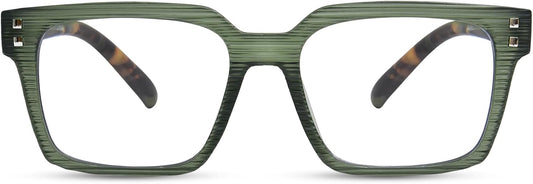 FONHCOO Reading Glasses for Women Men- Blue Light Reading Glasses with Spring Hinge Computer Readers