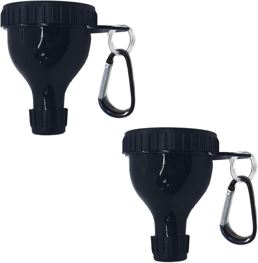 2 Pack Protein Powder Container to Go - Mini Funnel with Keychain and Keyring, Water Bottle Funnel for Shakers
