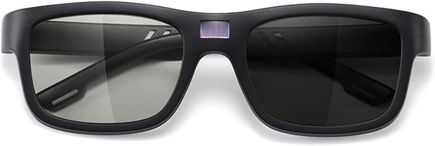 Paleshy 0.1s Auto-Tinting Sunglasses for Men & Women, Polarized Photochromic Glasses with Dual UV400, All-Weather Lightweight Glasses for Driving, Cycling, Fishing, Golf, Night