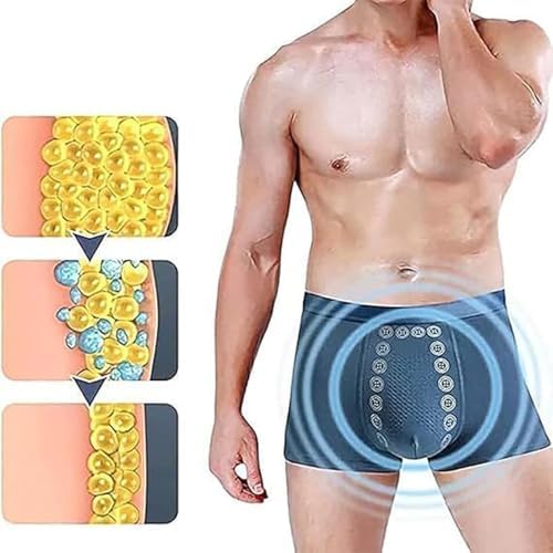Magnetic Therapy Underwear for Men, Men's Energetic Massage Magnetic Underwear Boxer Briefs for All-Day Comfort Breathable