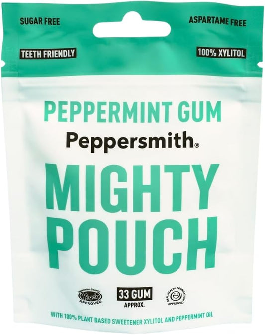 Peppersmith 100% Xylitol Chewing Gum Peppermint, 50 GR