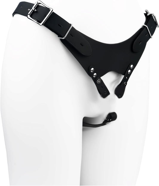 Nasjk Chastity Belt for Men with Anti-Off Strap, Chasity Cage Belt Auxiliary Design, Male Chastity Bondage Gear & Accessories, Secure Cock Cage Accessories, Adult Toys Sex Toy