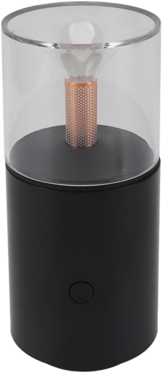 SIXRUN Car Diffuser Humidifier Portable Aromatherapy Essential Oil Mini USB Candlelight for Home Office Car (Black)