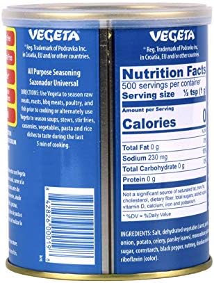 Vegeta Gourmet Seasoning Tin, 17.5 oz.