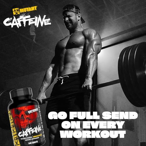 Mutant Caffeine Pills – Pharmaceutical-Grade Pure Caffeine Supplement for Boosting Energy, Focus, Mental Alertness, Performance, & Endurance – Reduces Fatigue & Restores Wakefulness – 240 Tablets