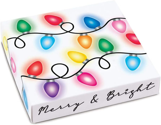 Sugar Free Merry & Bright Gift Box filled with assorted chocolates by Diabetic Candy perfect for Christmas & Santa