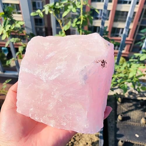 Large Natural Pink Rose Quartz Crystal Reiki Healing Specimen Rough Loose Stone Chakra Minerals Wedding Home Decoration 1PC (2200G-2600G)