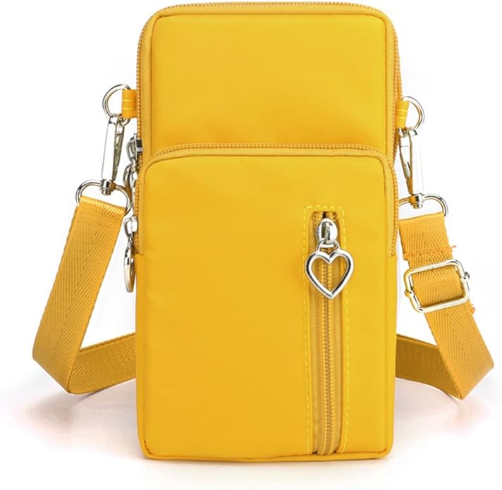 JANKS Small Crossbody Bag for Women - Mini Phone Purses with Crossbody Strap and Wallet - Nylon Arm Bag