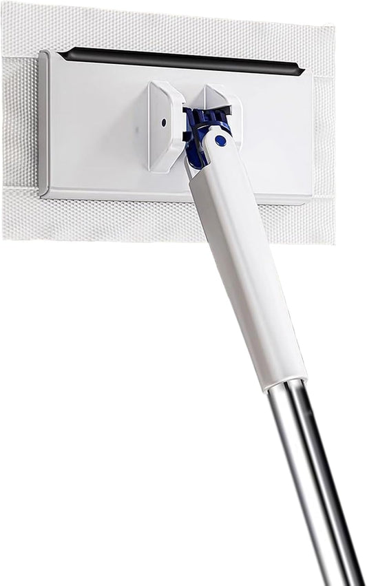 360 Degree Rotating Mop, Automatic Cloth Changing Floor Cleaning Tool with Dust Mop Head, Abs and Stainless Steel Construction for Kitchen Bathroom House Doors Walls and Toilet, Easy Househol