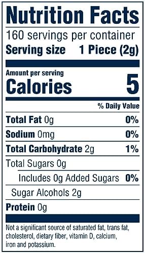 ORBIT WHITE Spearmint Sugar Free Mint Sugarless Fresh Breath Chewing Gum, 40 Piece Resealable Bottle (Pack of 4)