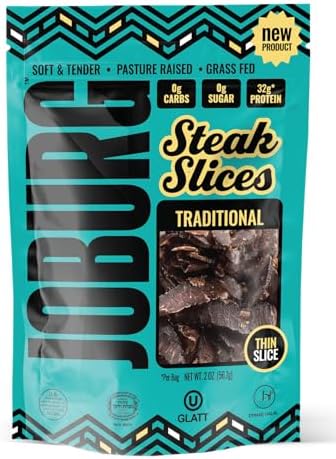 JOBURG TRADITIONAL FLAVOR Steak Slices Biltong Meat Snack Kosher Halal (2OZ, TRADITIONAL)