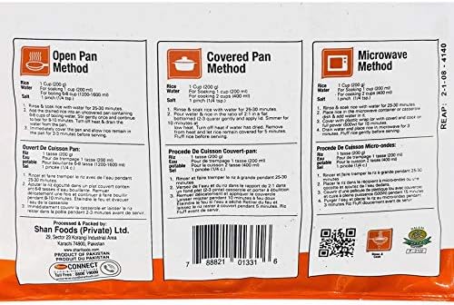Shan - Extra Long Grain Aged Basmati Biryani Rice (10 Lbs), Premium Grade