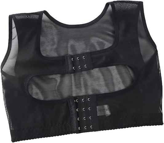 Chest Brace Up for Women Posture Corrector Shapewear Tops Back Brace Support Bra Chest Hunchback Body Shaper Corset (Black L)