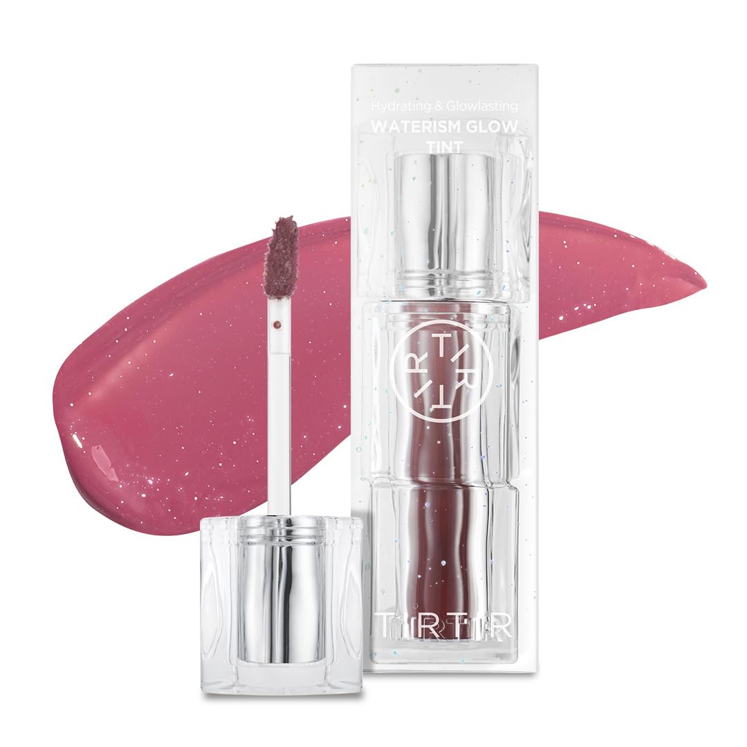 TIRTIR Waterism Tinted Lip Gloss #01 Mauve Rose, 0.14 Fl Oz â Kiss Ready Lipgloss, 12H Long Lasting Non Sticky Natural Tinted Glow Korean Multiuse Cheek and Lip Tint for Women gift