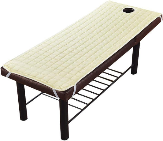 Solid Beauty Salon Massage Table Bed Sheet Massage SPA Treatment Bed Mattress with Breath Hole 190 * 80cm (beige)