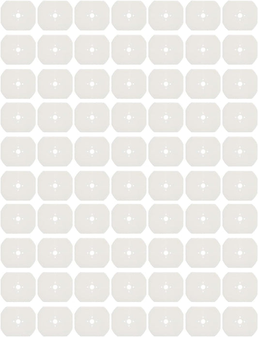 Eyeglasses Lens Template Blanks Highly Robust Scratch Extended Lifespan 65x55mm White Lens Templates Eyeglasses Lens Blanks Pattern Lens Template for Maker Len Template Blanks Eyeglasses Maker Pattern
