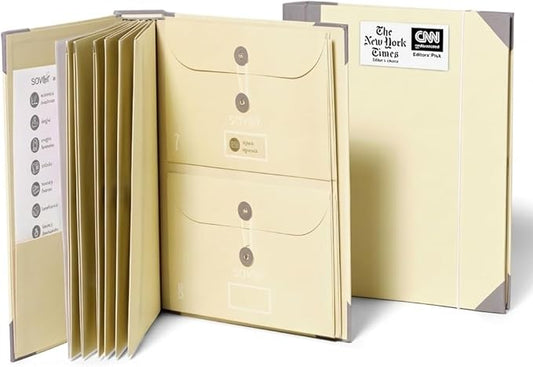 Savor | El Folio Organizador de Documentos en Español | Carpeta Expandible de Emergencia para Certificado de Nacimiento, Tarjeta de Seguridad Social | Mother’s Day Gift for Moms (Slate)