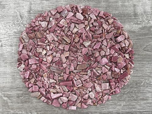 WHOLESALE Natural Semi Tumbled Pink Opal Gemstone Chips, Crushed Mini Crystals, Undrilled Crystal Chips (Pink Opal, 10 Pounds)