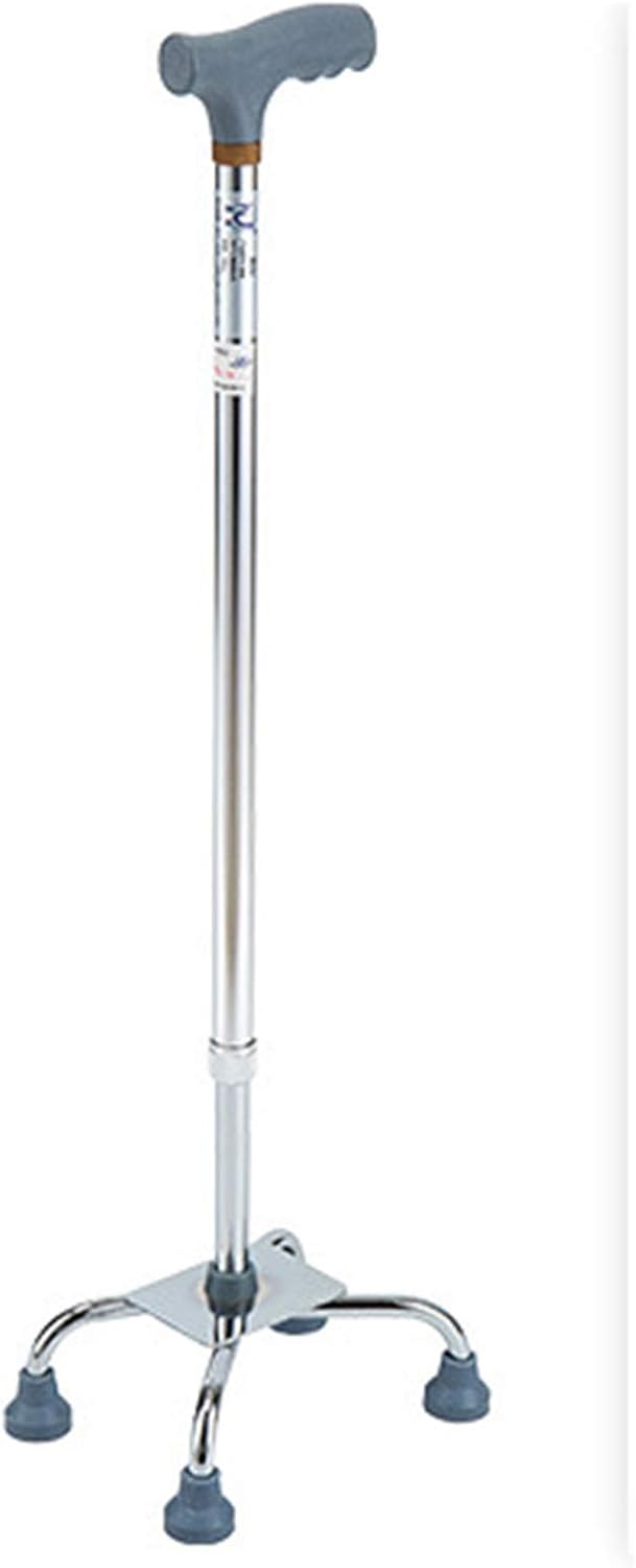 Aluminum Alloy Crutches Professional Grade Elderly Crutches Non-Slip Four-Legged Support Crutches