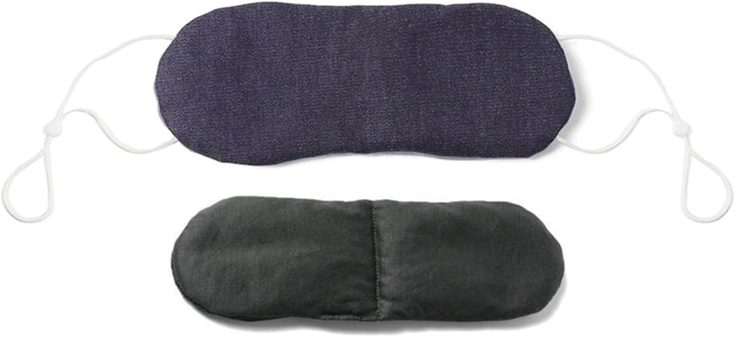 Sleep Eyemask with Charcoal,Blackout Mask, Night Time Eye Mask, Face Sleeping Mask, Washable Eye Cover for Sleeping, Gentle Heat with Infrared Warmth