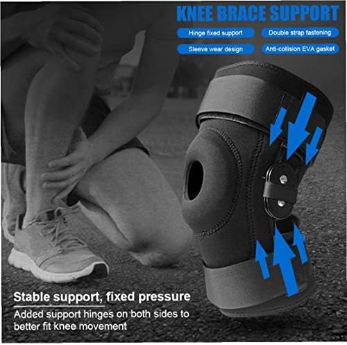 Knee Protector Pad for Arthritis Knee Brace Orthopedic Support Sleeve Guard Patella Kneepad Leg Wrap Knee Brace Support Black 33x22cm