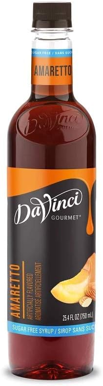 Da Vinci SUGAR FREE Amaretto Syrup 750mL