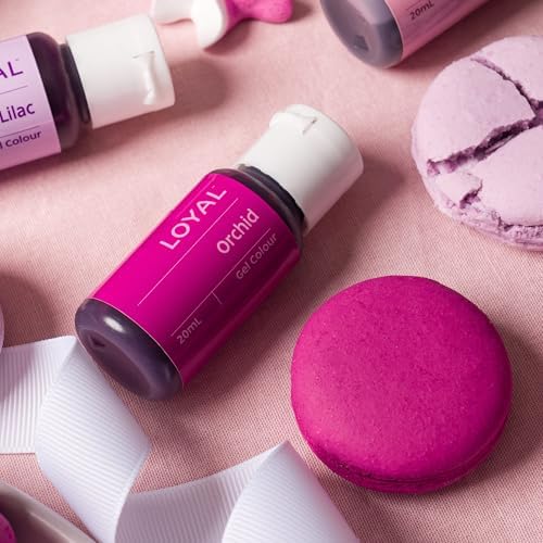 Loyal Gel Food Coloring | Vibrant Color for Buttercream, Fondant, Royal Icing, Gum Paste, Marzipan and Cake Batter | Gel-Based Concentrated Food Dye - 20ml Orchid