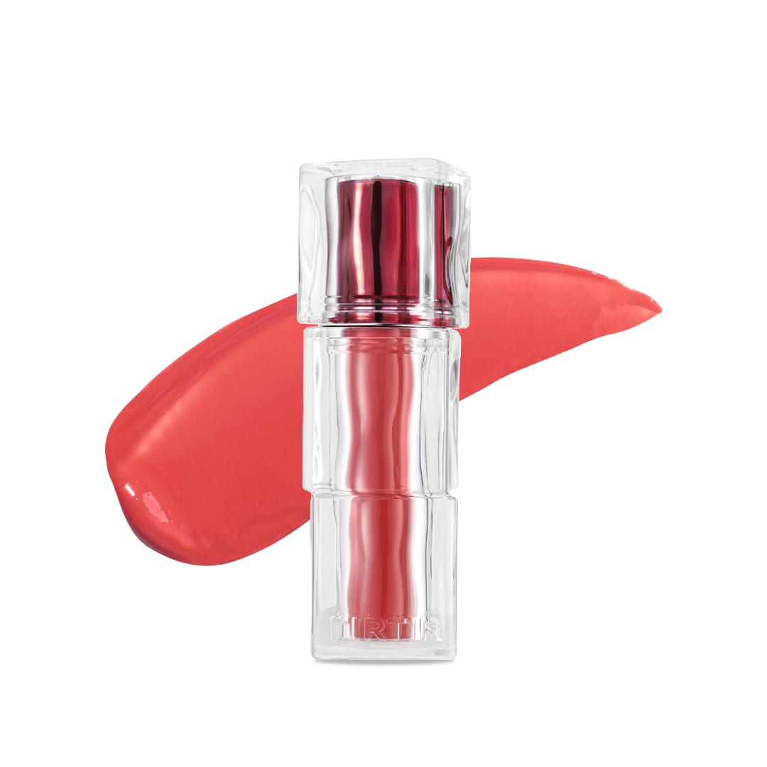 TIRTIR [*Mini Size Waterism Tinted Lip Gloss #16 Tangering, 0.06 Fl Oz â Kiss Ready Lipgloss, 12H Long Lasting Non Sticky Natural Tinted Glow Korean Multiuse Cheek and Lip Tint for Women gift