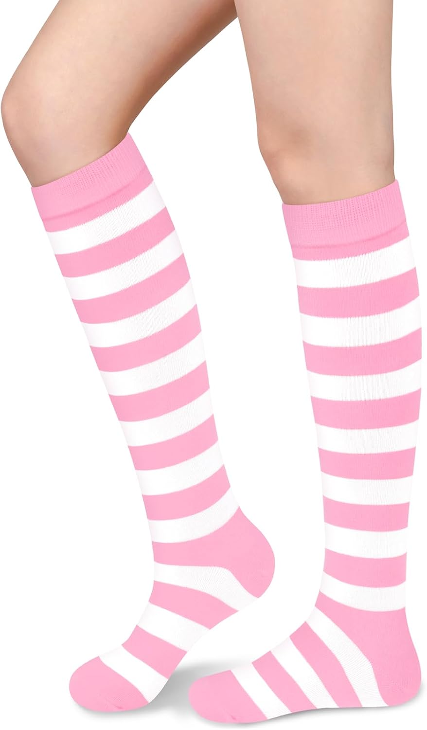 Knee High Socks for Women Knee Socks Tube Socks Womens Athletic Socks Cotton Tall Socks Long Socks Knee High Stockings