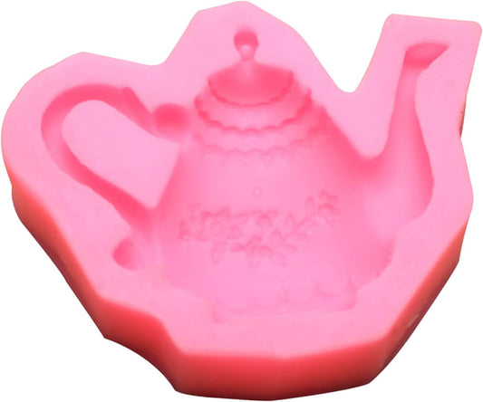 Chocolate Candy Sugar Craft Cartoon Cute Teapot Shape Mold Cake Decorating Tool Silicone Soap Mold Kitchen Baking Gift Cookie Set