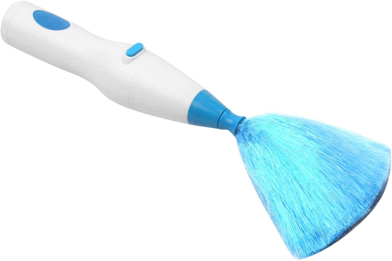 Duster,SIUKE Handheld Battery Operated Electric Spin Duster Feather Duster Retractable Microfiber Cleaning Brush Hand Dust Duster Brush Dust Removal Tool with 2 Brush Head