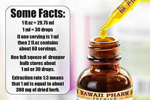 Hawaii Pharm Meadowsweet (Filipendula Ulmaria) Liquid Extract Tincture 4 Oz (120ml)