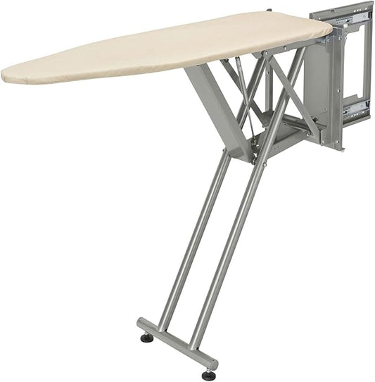 Rev-A-Shelf Sidelines Premiere Pop Up Ironing Board for Custom Laundry/Closet Systems w/Soft-Close, Metal Frame, & Adjustable Feet, CPUIBSL-14-SM-1